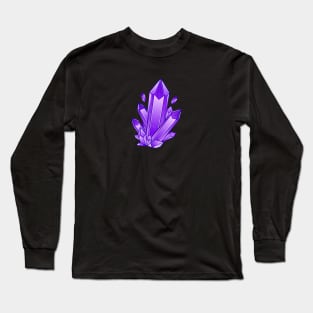 purple crystals Long Sleeve T-Shirt
